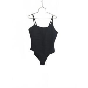 Shein Black Textured Swim wear XL